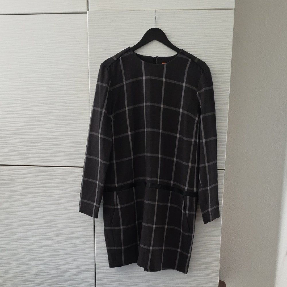 Joe Fresh Black and Gray Plaid Blazer